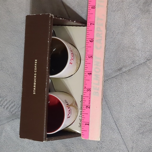 Starbucks Paris, France and Lisboa Demitasse   3 lot expresso Mugs 3oz. - Picture 9 of 11